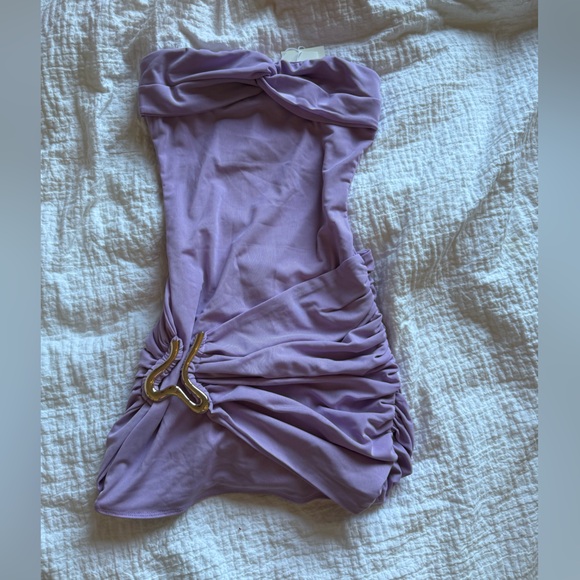 Peppermayo Lilac Strapless Dress - Picture 2 of 5